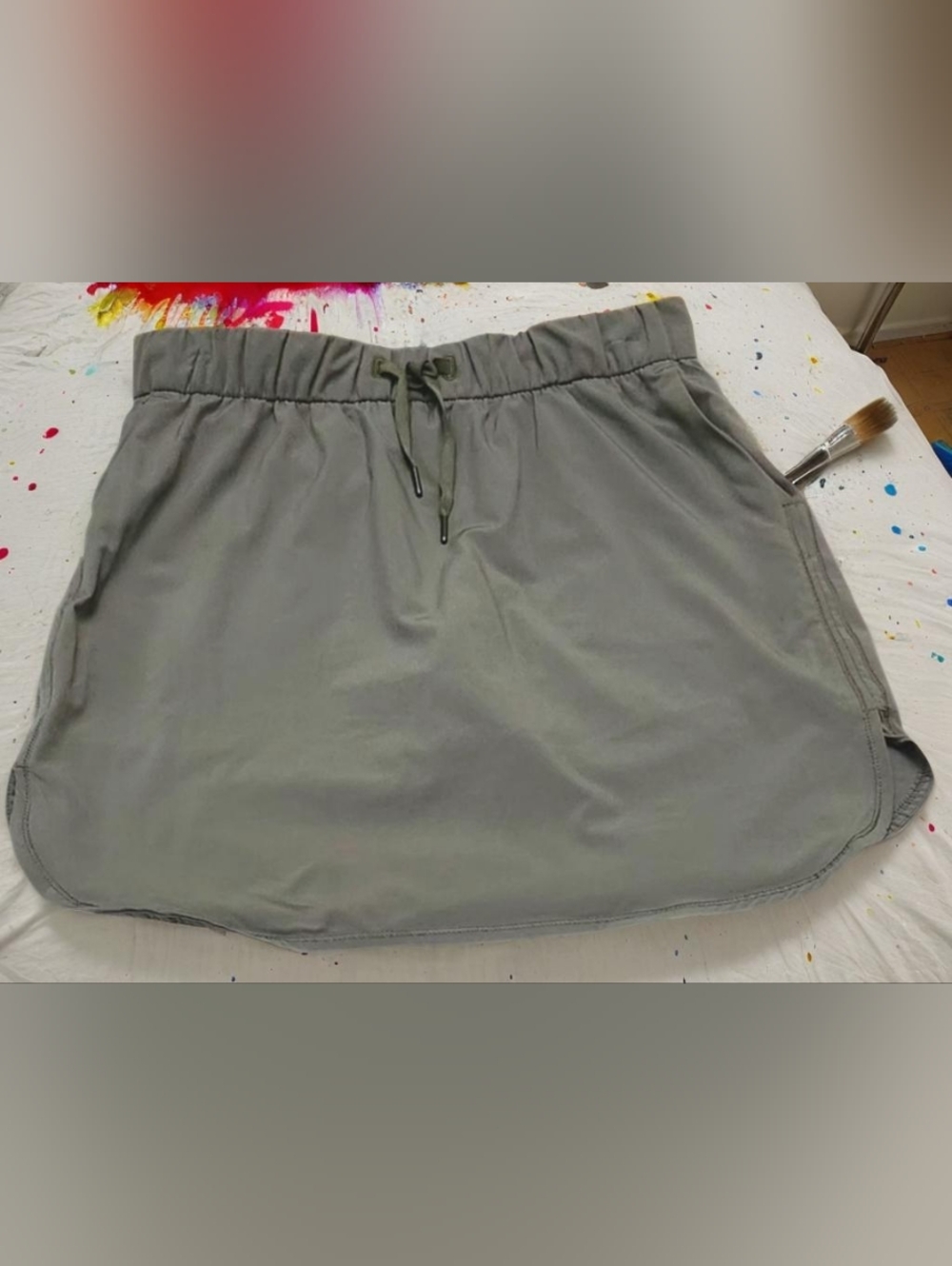 Athletic Works Green Elastic-Waist Skort Size M (8-10)